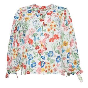 CARA CARA  WIN TOP, FLORAL GARDEN IVORY in P